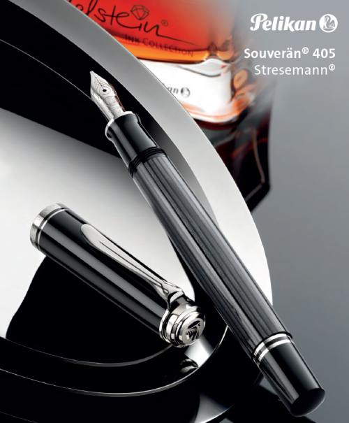penna stilografica Stresemann Pelikan edizione speciale M1005 Federbreite M antracite/nero 