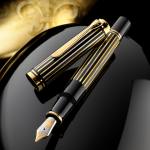 pelikan m800 royal gold raden fountain pen