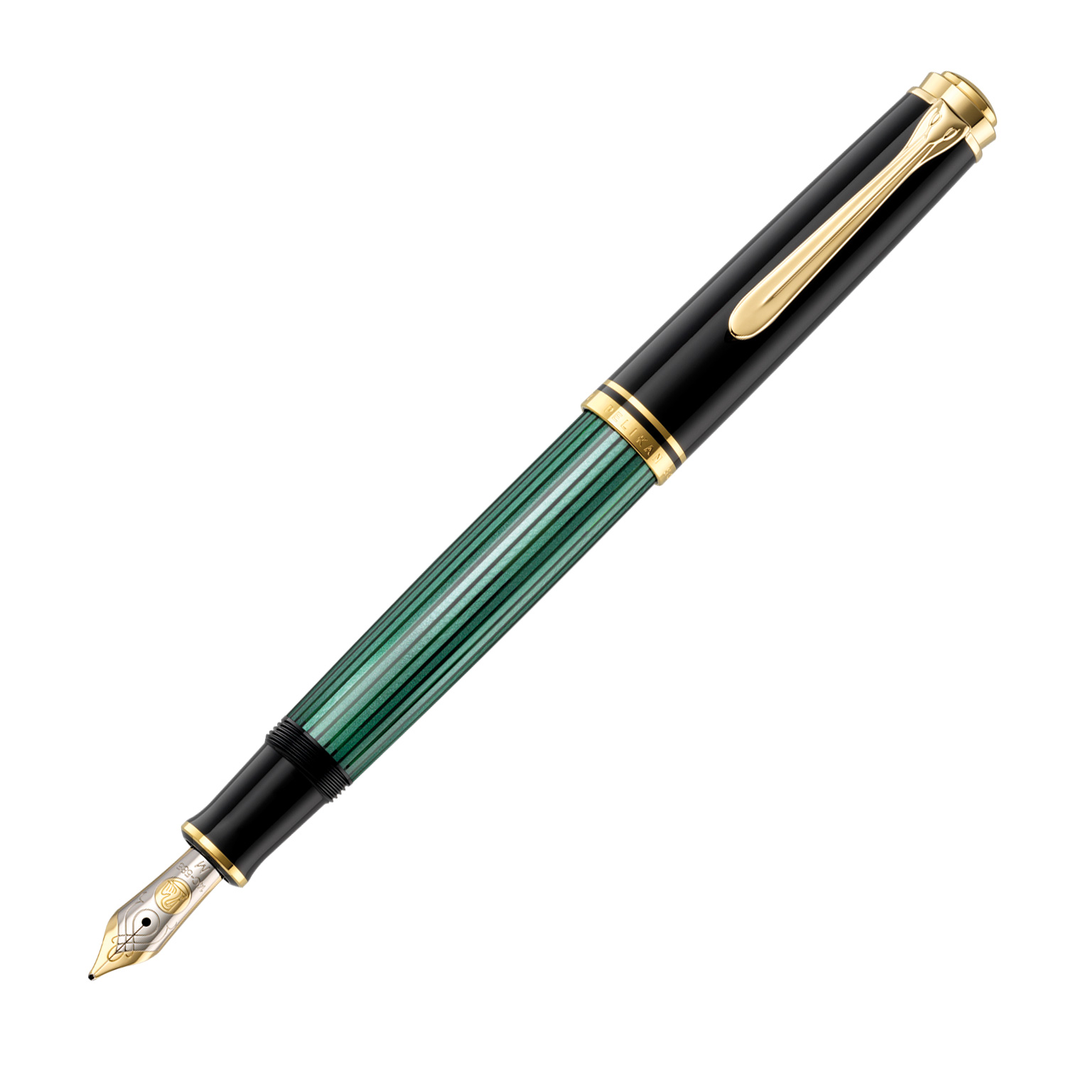 Pelikan M600 Fountain Pen - Green Stripe