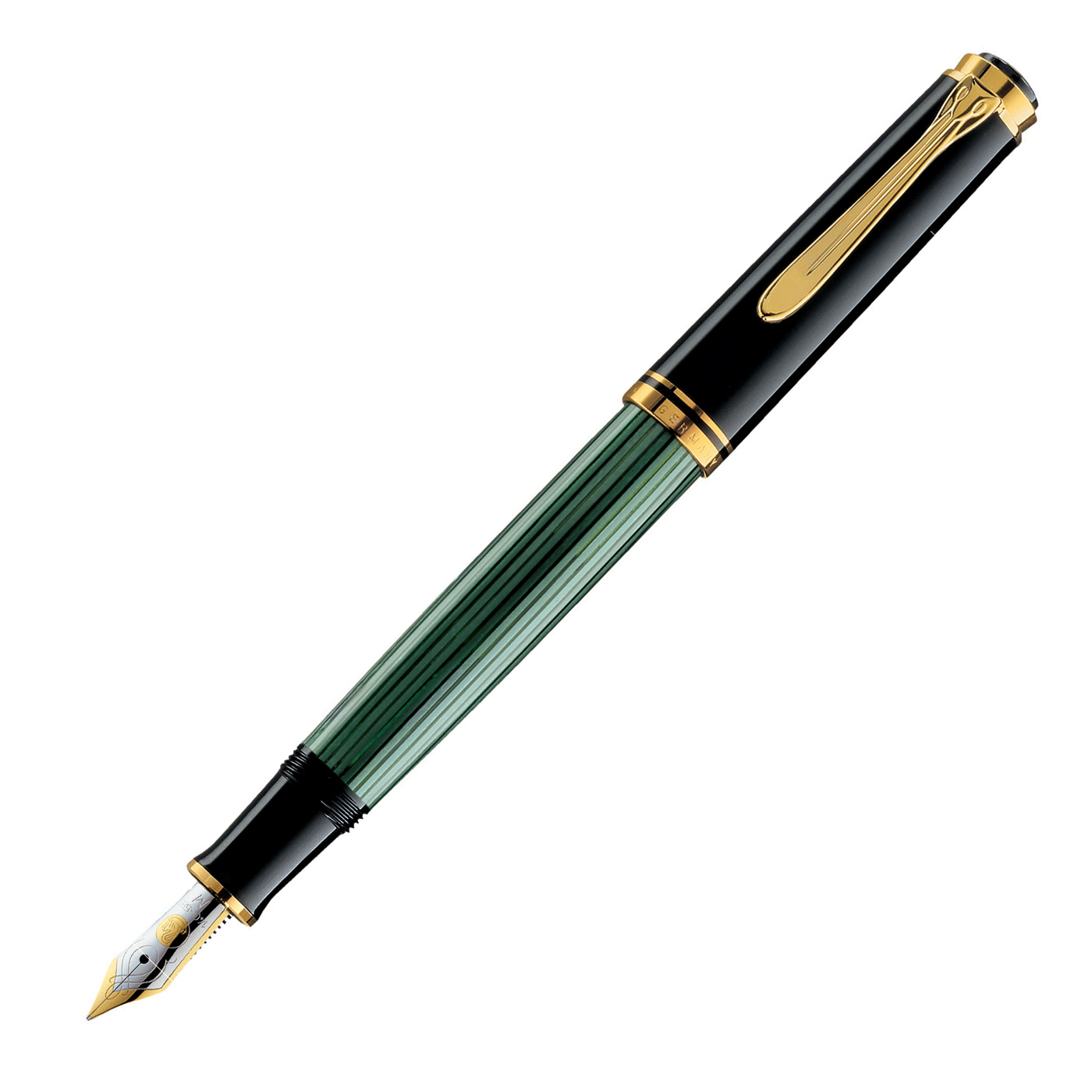 Pelikan M400 Fountain Pen – Green Stripe – The Nibsmith
