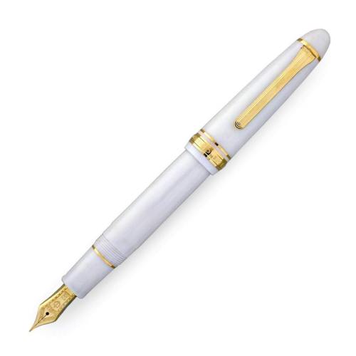 sailor-1911L-white-gold-trim-fountain-pen