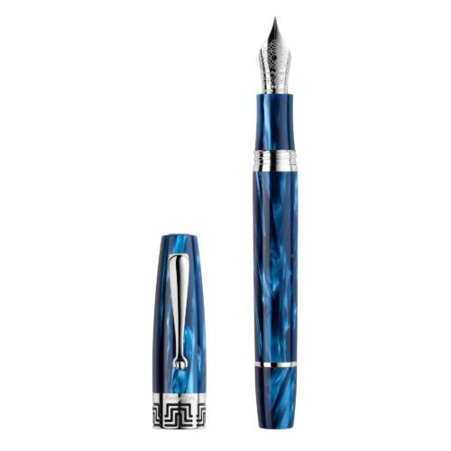 Montegrappa-Extra-1930-fountain-pen-Mediterranean-Blue-uncapped-nibsmith-1