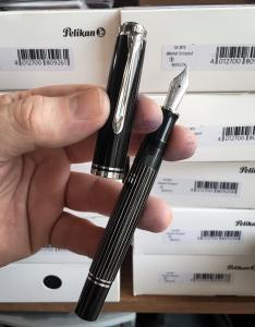 pelikan m815 metal striped fountain pen