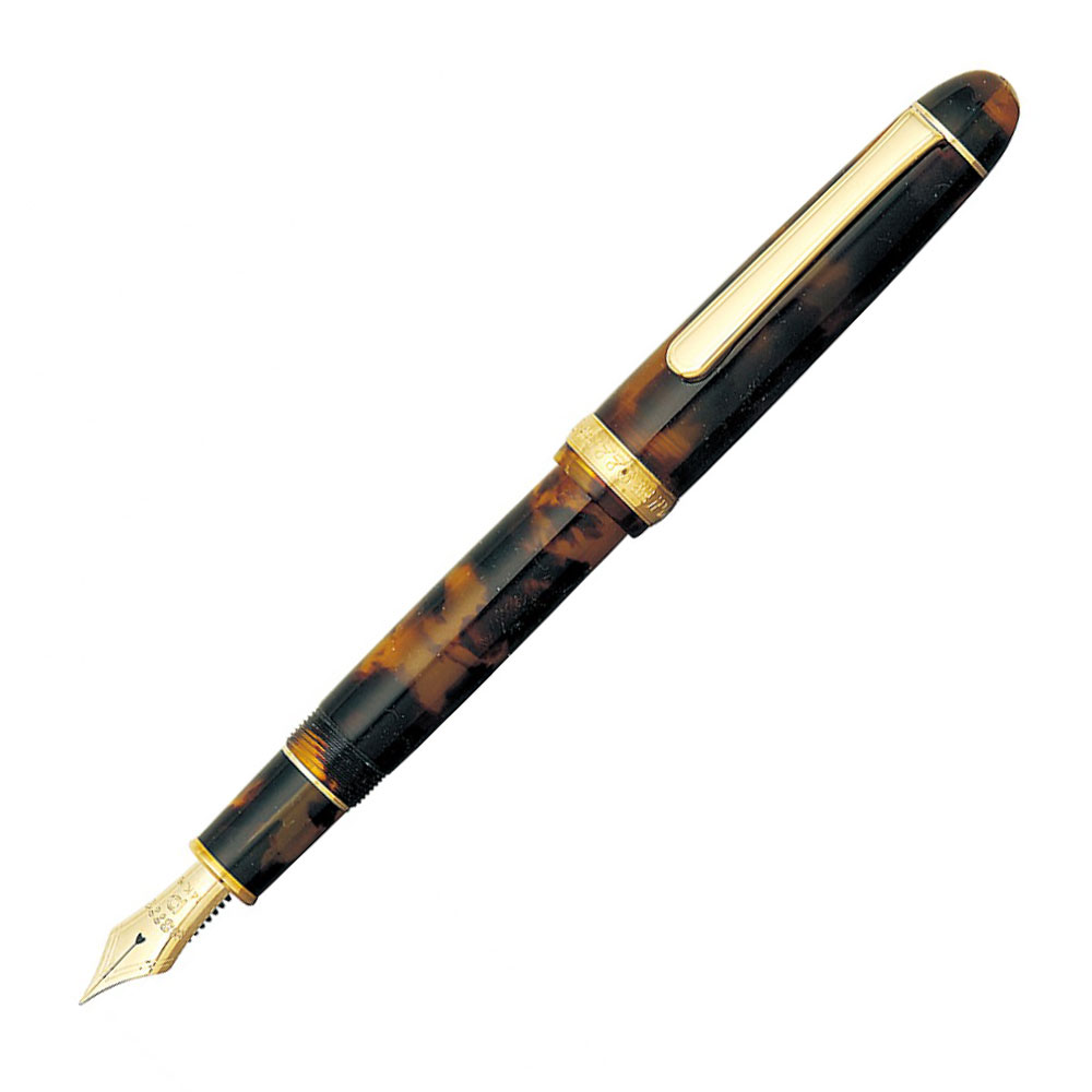 PLATINUM Compact Pocket Fountain Pen 14K Gold Extra Fine Nib. 