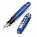 montegrappa-ammiraglio-glittering-blue-fountain-pen-uncapped-1