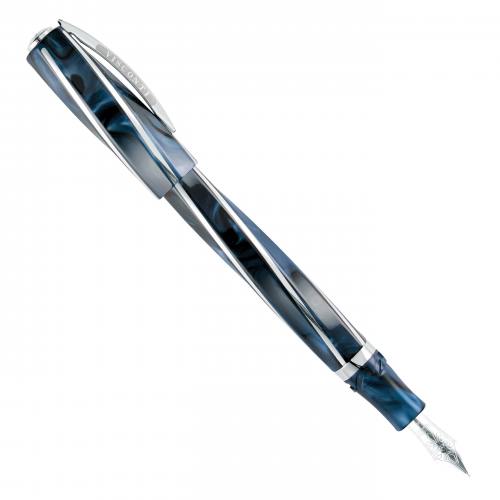 Visconti-Divina-Elegance-Imperial-Blue-Oversize-Fountain-Pen-posted-Nibsmith