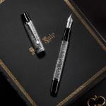montegrappa-nazionale-flex-shiny-circles-fountain-pen-uncapped-nibsmith