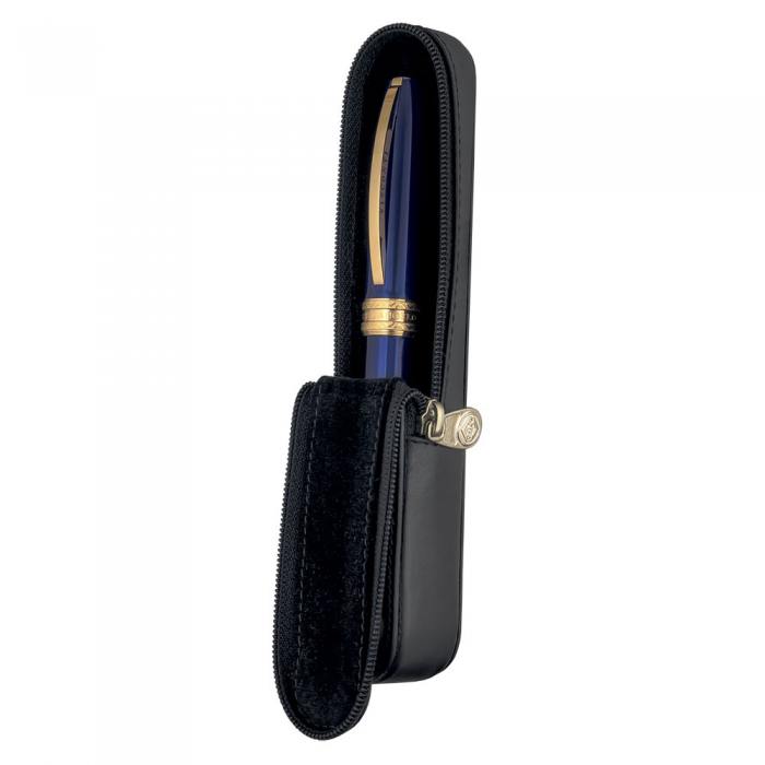 visconti-one-pen-zippered-case-open