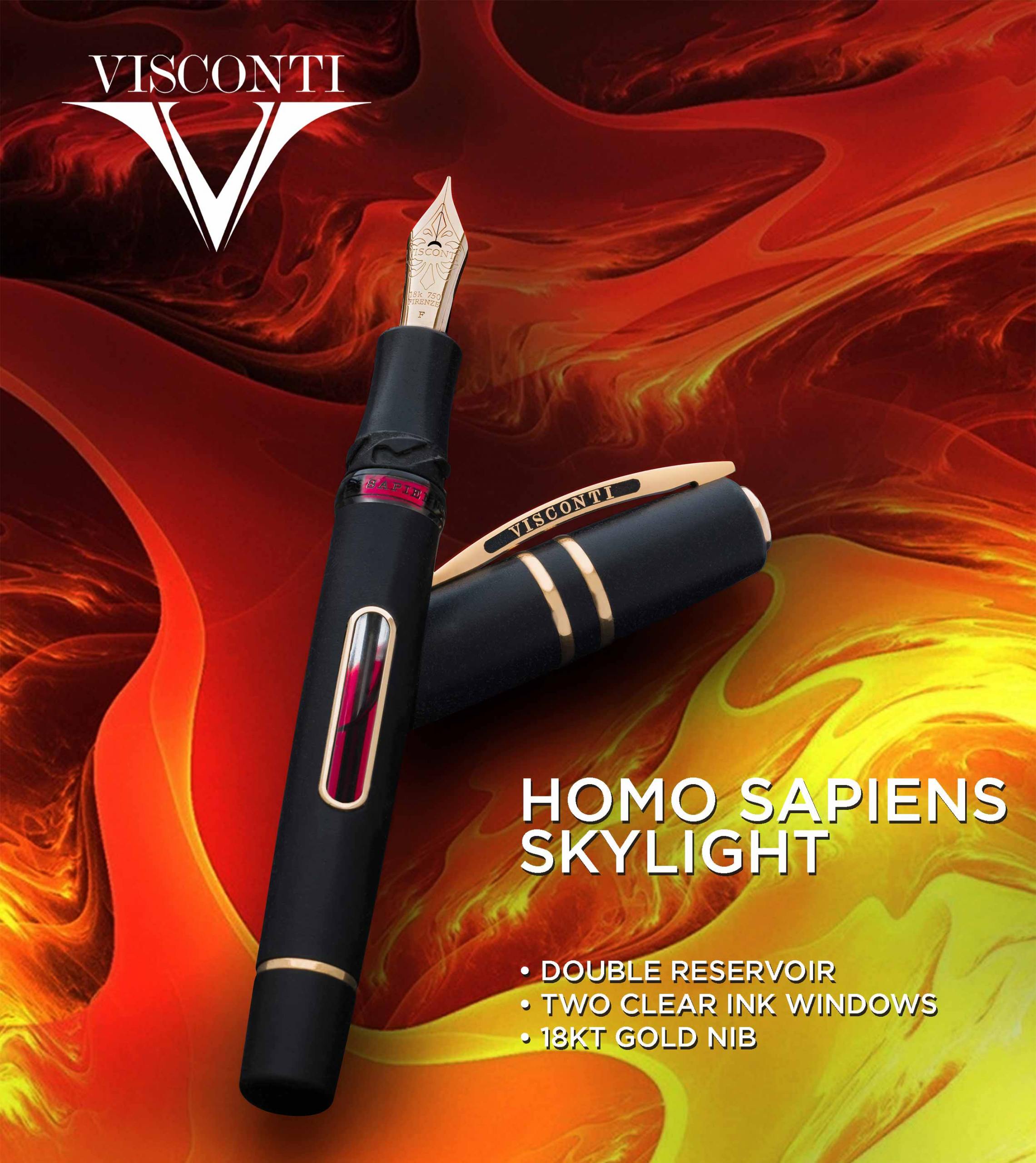 Visconti Homo Sapiens Skylight Fountain Pen.