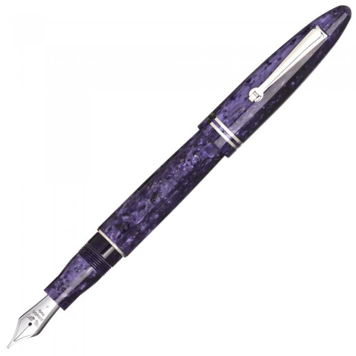 leonardo-furore-purple-rh-fountain-pen-posted-nibsmith