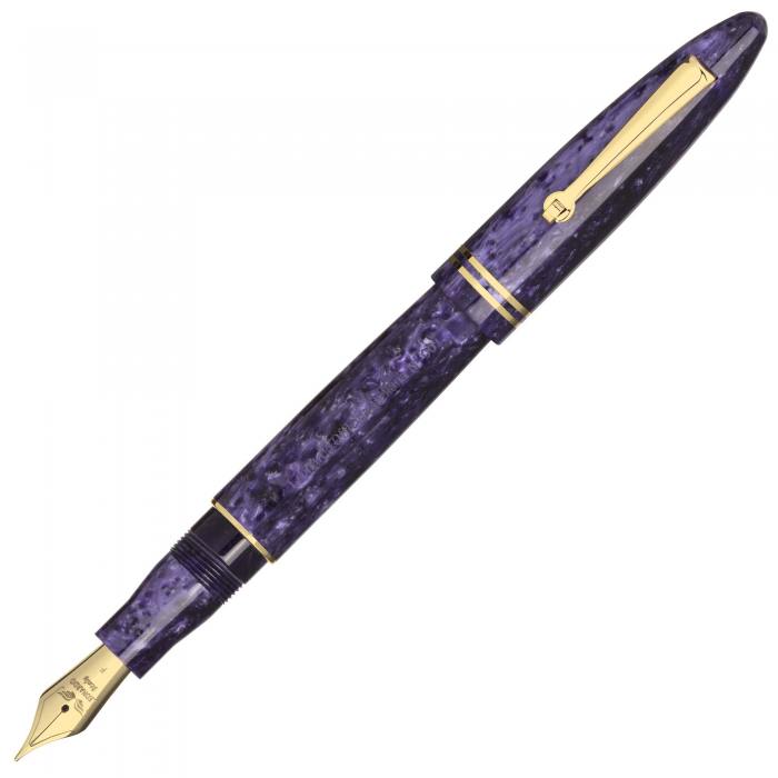 leonardo-furore-purple-yg-fountain-pen-posted-nibsmith
