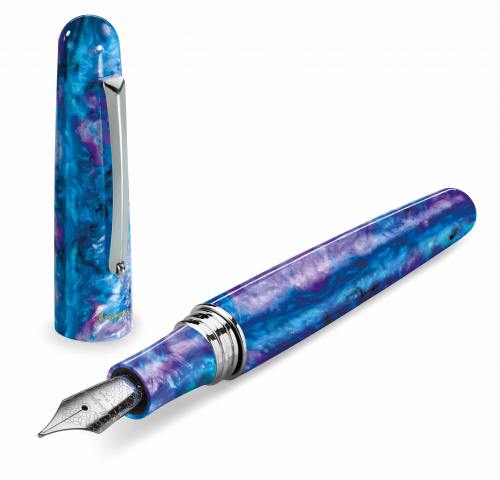 montegrappa-elmo-blue-cross-gentian-fountain-pen-uncapped-nibsmith