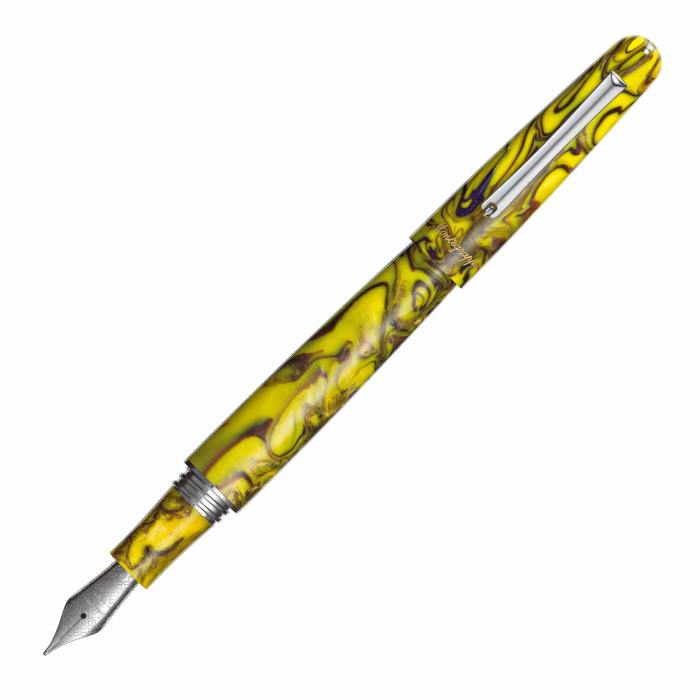 montegrappa-elmo-iris-yellow-fountain-pen-posted-nibsmith