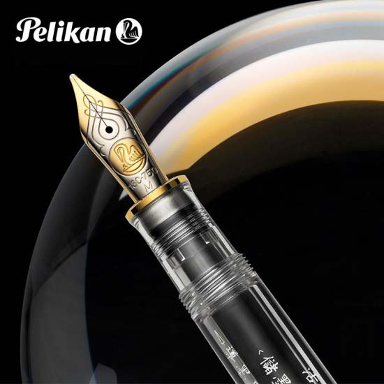 Geldschieter Koningin Uitvoerder Pelikan M800 Demonstrator Fountain Pen – Simplified Chinese – The Nibsmith