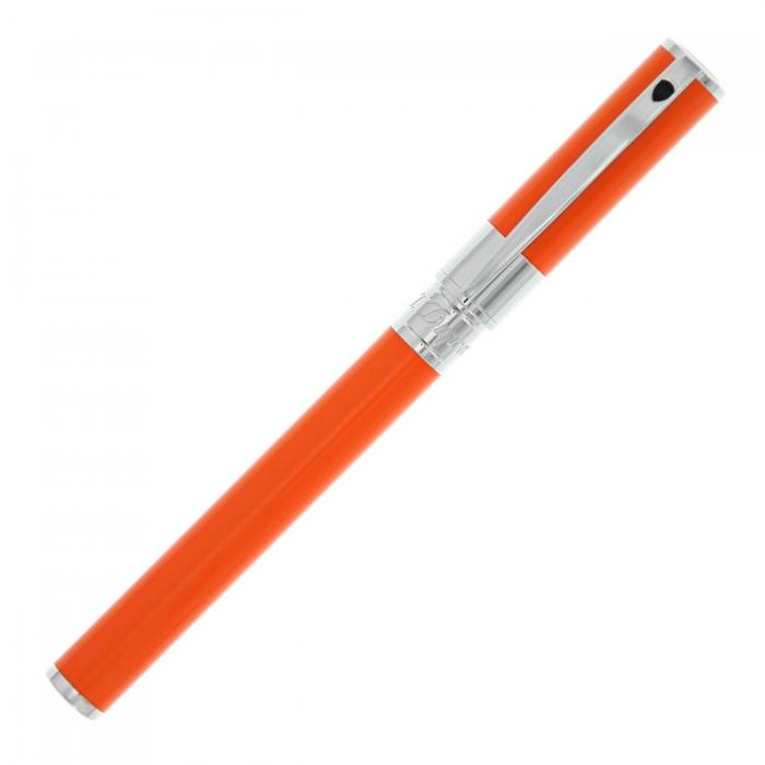 st-dupont-d-initial-orange-fountain-pen-capped-nibsmith