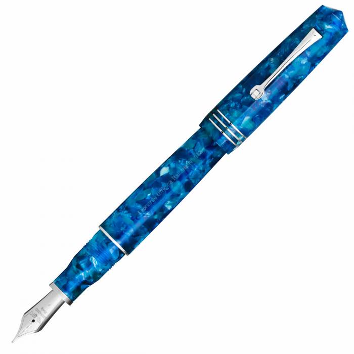 Leonardo-mz-grande-blue-marina-capri-fountain-pen-uncapped-nibsmith