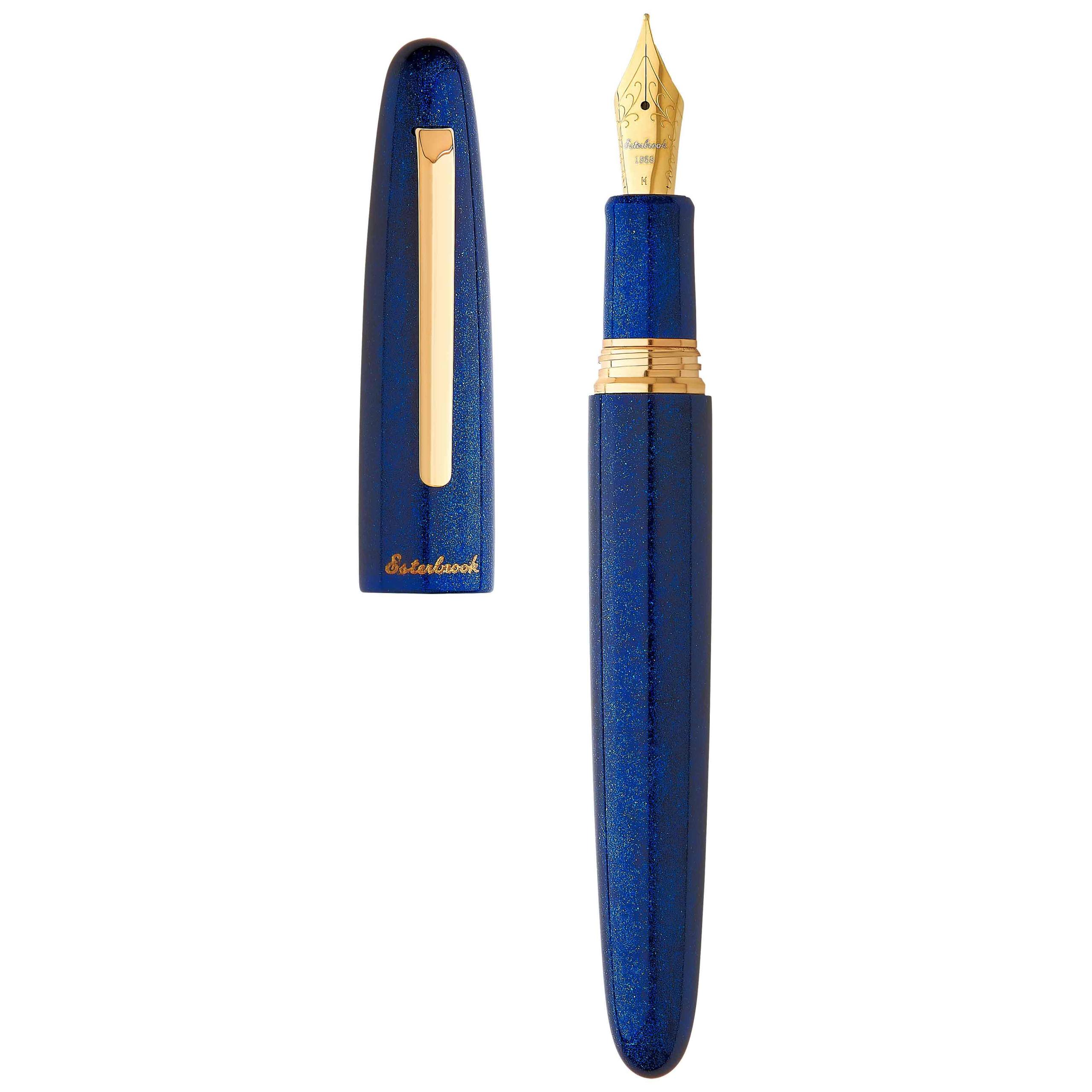 Esterbrook Estie Blueberry Gold Trim Fountain Pen Fine FREE INK 