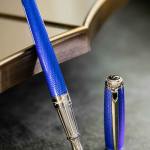 S.T. Dupont Line D Diamond Guilloche Large Fountain Pen – Aquamarine,  Palladium Trim – US Exclusive – The Nibsmith