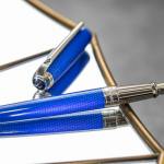 S.T. Dupont Line D Diamond Guilloche Large Fountain Pen – Aquamarine,  Palladium Trim – US Exclusive – The Nibsmith