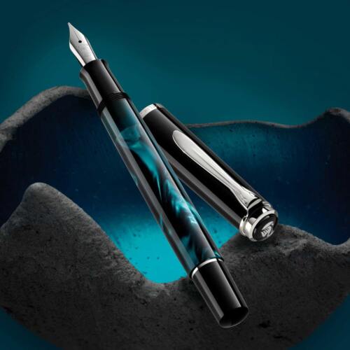 Kaweco ART Sport Fountain Pen - 2023 Release - Pebble Blue, Rhodium Trim