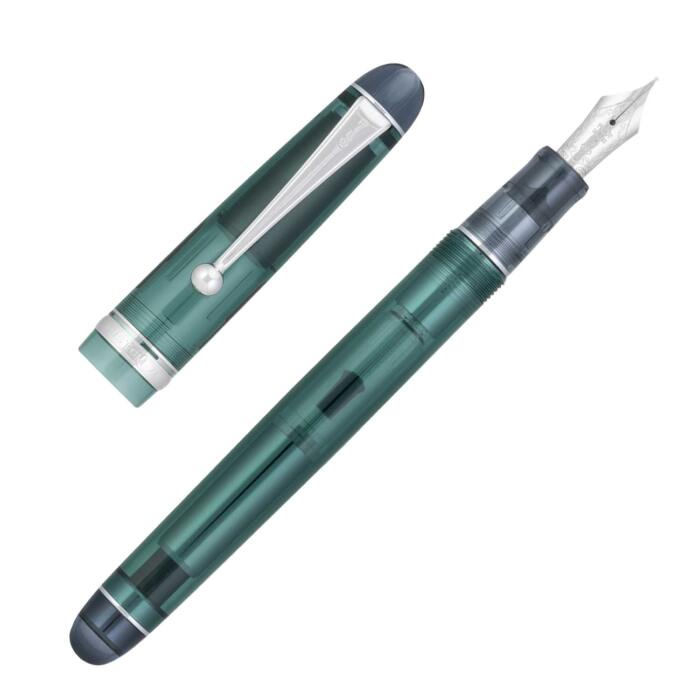 Pilot-Custom-74-forest-green-uncapped-Nibsmith