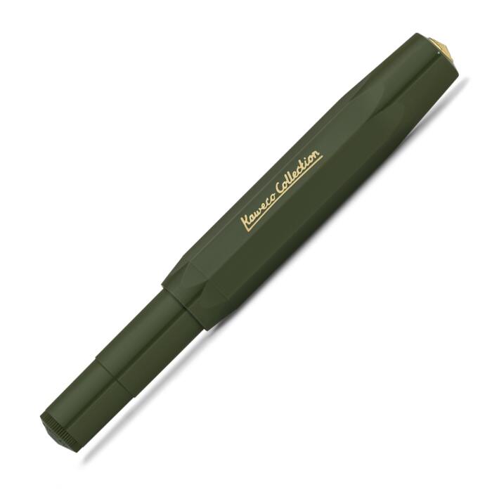 Kaweco-Collection-Sport-Dark-Olive-fountain-pen-capped-nibsmith