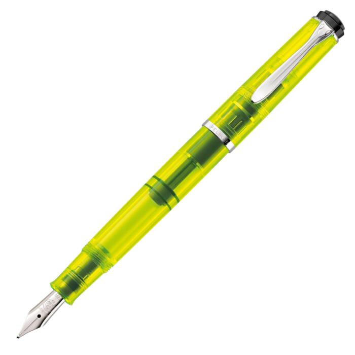 Pelikan-Fountain-pen-Classic-M205-Duo-Highlighter-NEON-Yellow-nibsmith
