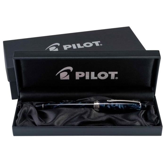 Pilot-Custom-Heritage-SE-Marble-black-fountain-pen-box-nibsmith
