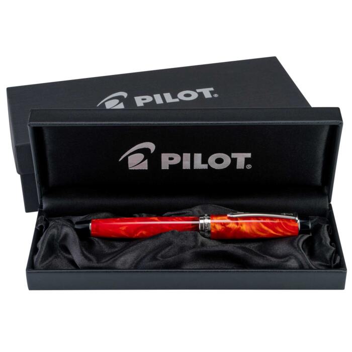 Pilot-Custom-Heritage-SE-Marble-orange-fountain-pen-box-nibsmith