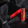 Pilot-Custom-Heritage-SE-Marble-orange-fountain-pen-uncappped-nibsmith-1