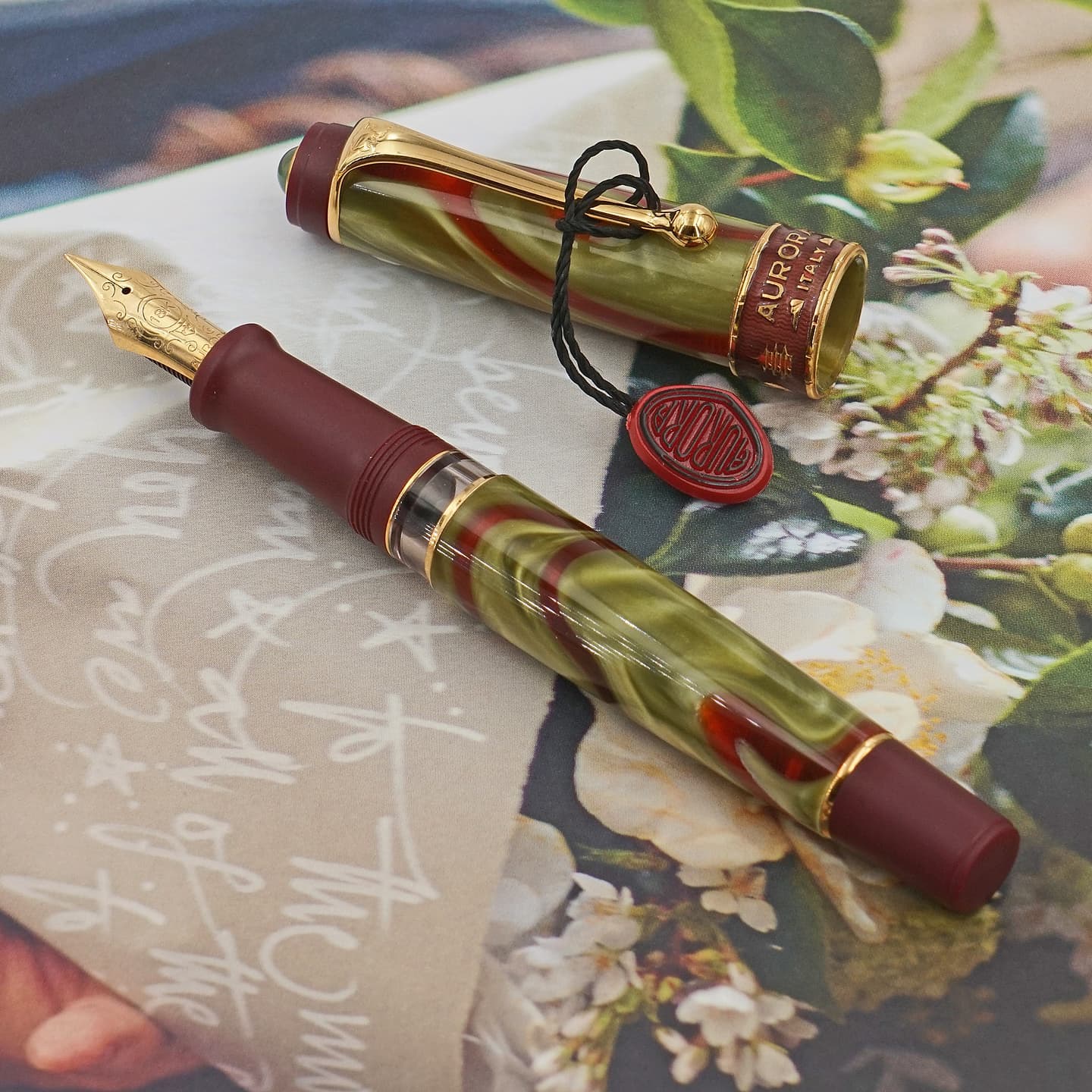 Aurora Asia Limited Edition Fountain and Ballpoint Pen Set-Montgomery Pens  Fountain Pen Store 212 420 1312