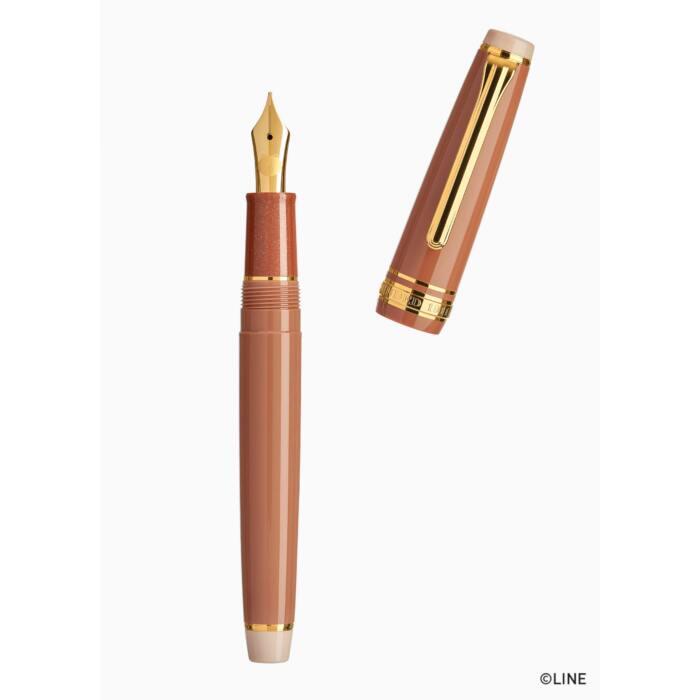 Sailor-PGS-LINE-FRIENDS-BROWN-fountain-pen-uncapped-nibsmith-1
