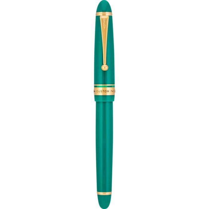 Pilot-Custom-743-Verdigris-Green-fountain-pen-capped-nibsmith