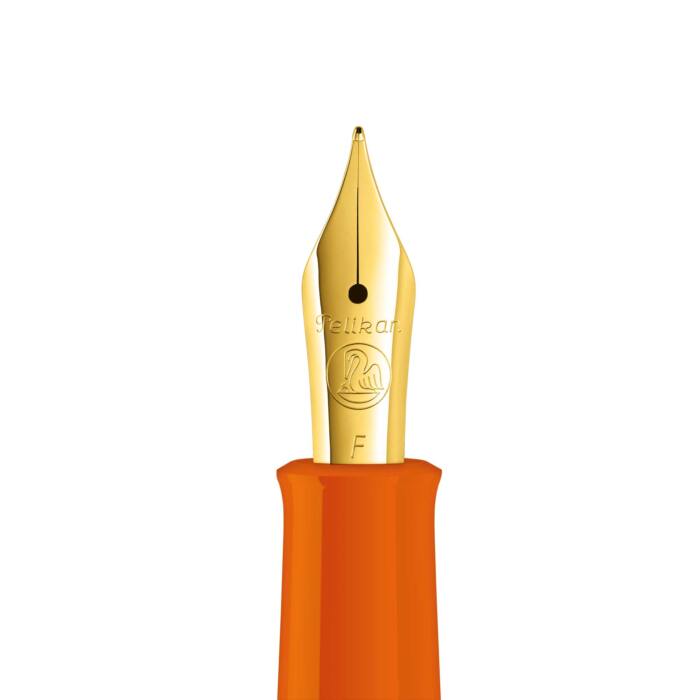 Pelikan-Fountain-pen-Special-Edition-Classic-M200-Orange-Delight-nib-nibsmith
