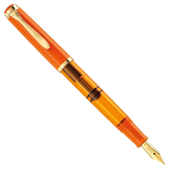 Pelikan-Fountain-pen-Special-Edition-Classic-M200-Orange-Delight-posted-nibsmith