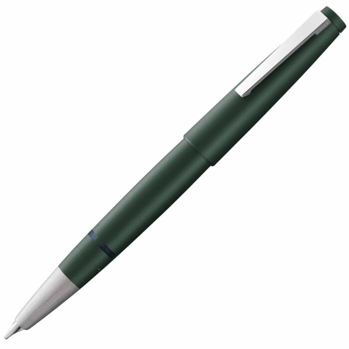 LAMY-2000-pine-fountain-pen-posted-nibsmith