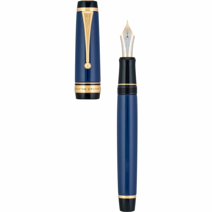 Pilot-Custom-Urushi-Blue-uncapped-nibsmith