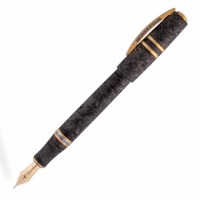 Visconti-CARBON-MOIRE-fountain-pen-posted-nibsmith