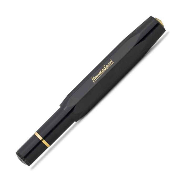 Kaweco-Piston-Sport-Classic-Black-fountain-pen-capped-nibsmith