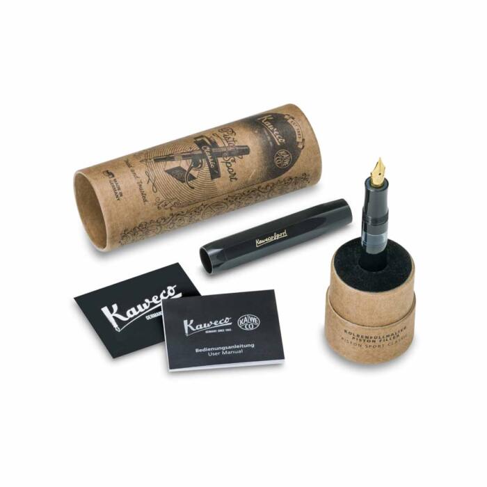 Kaweco-Piston-Sport-Classic-Black-fountain-pen-package-nibsmith-2