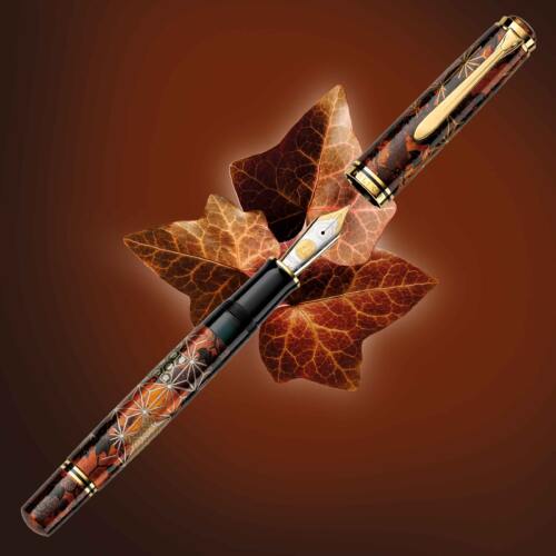 Pelikan-M1000-Ivy-and-Komon-fountain-pen-uncapped-nibsmith