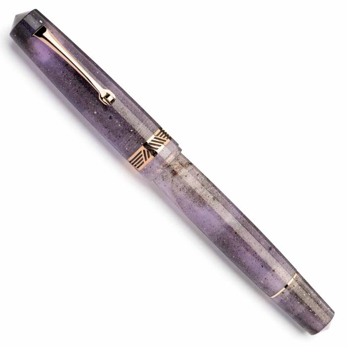 Leonardo-momento-magico-fountain-pen-amethyst-rose-gold-capped-nibsmith