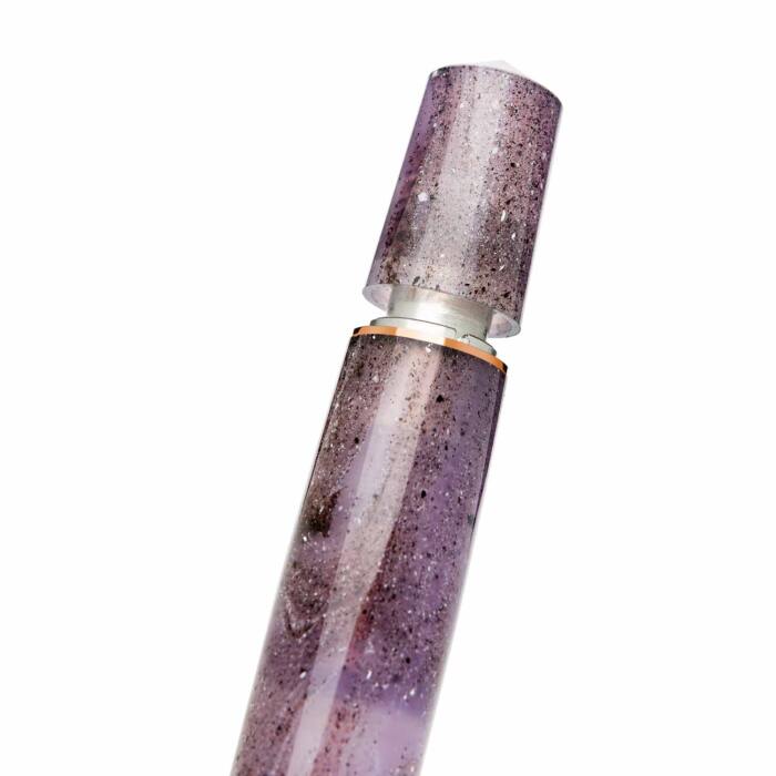 Leonardo-momento-magico-fountain-pen-amethyst-rose-gold-piston-nibsmith