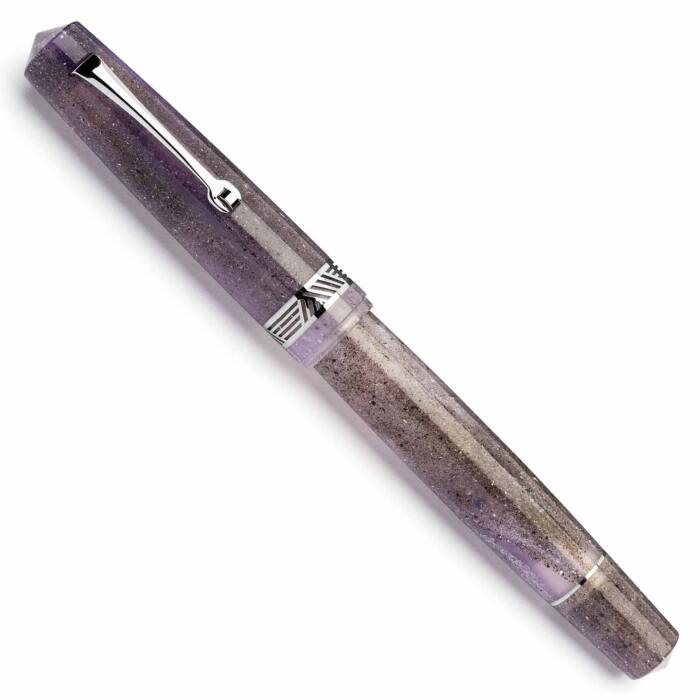 Leonardo-momento-magico-fountain-pen-amethyst-silver-capped-nibsmith