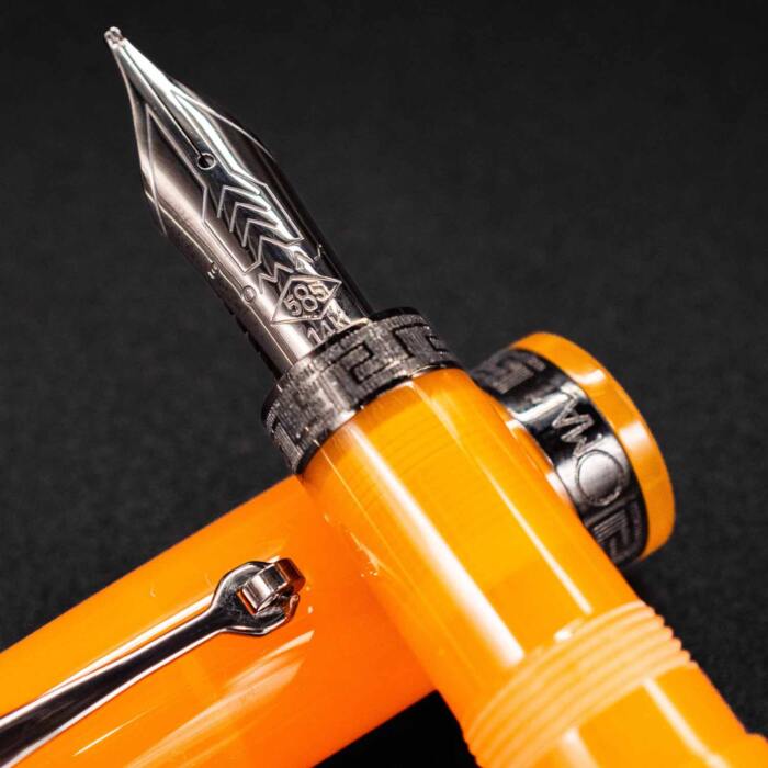 Omas-Ogiva-Arancione-Black-fountain-pen-nib-nibsmith