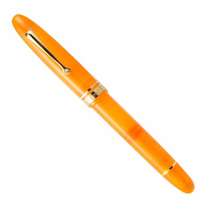 Omas-Ogiva-Arancione-gold-trim-fountain-pen-capped-nibsmith