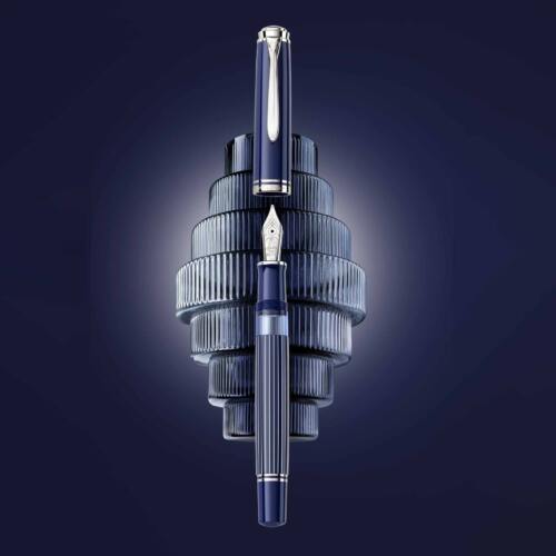 Pelikan-M815-Metal-Stripe-Blue-fountain-pen-hero-nibsmith