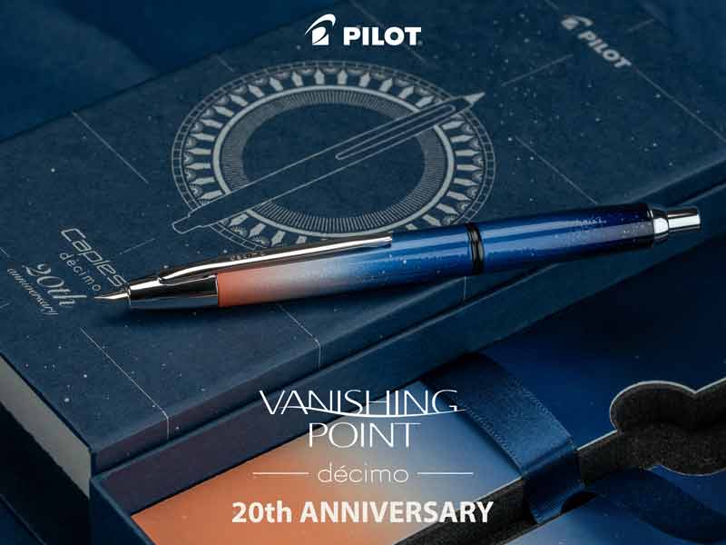 Pilot Vanishing Point Decimo Fountain Pen - 20th Anniversary Limited Edition